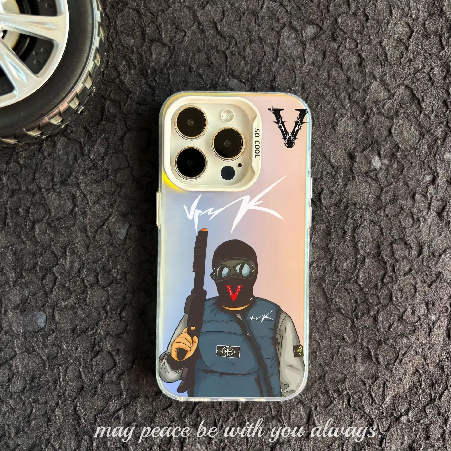 Coque Vrunk iPhone 7 / 8 / XS / XR / 11 / 12 / 13 / 14 / 15 / 16 Pro Max – Design luxe multicolore