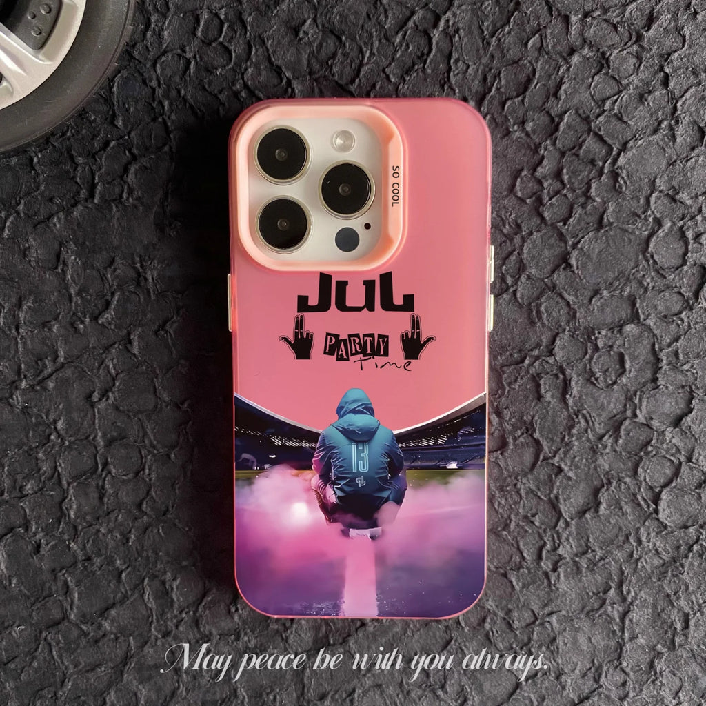 Coque Jul Electroplate iPhone XS / XR / 13 Mini / 15 Plus / 16 Pro Max – Design unique impression UV