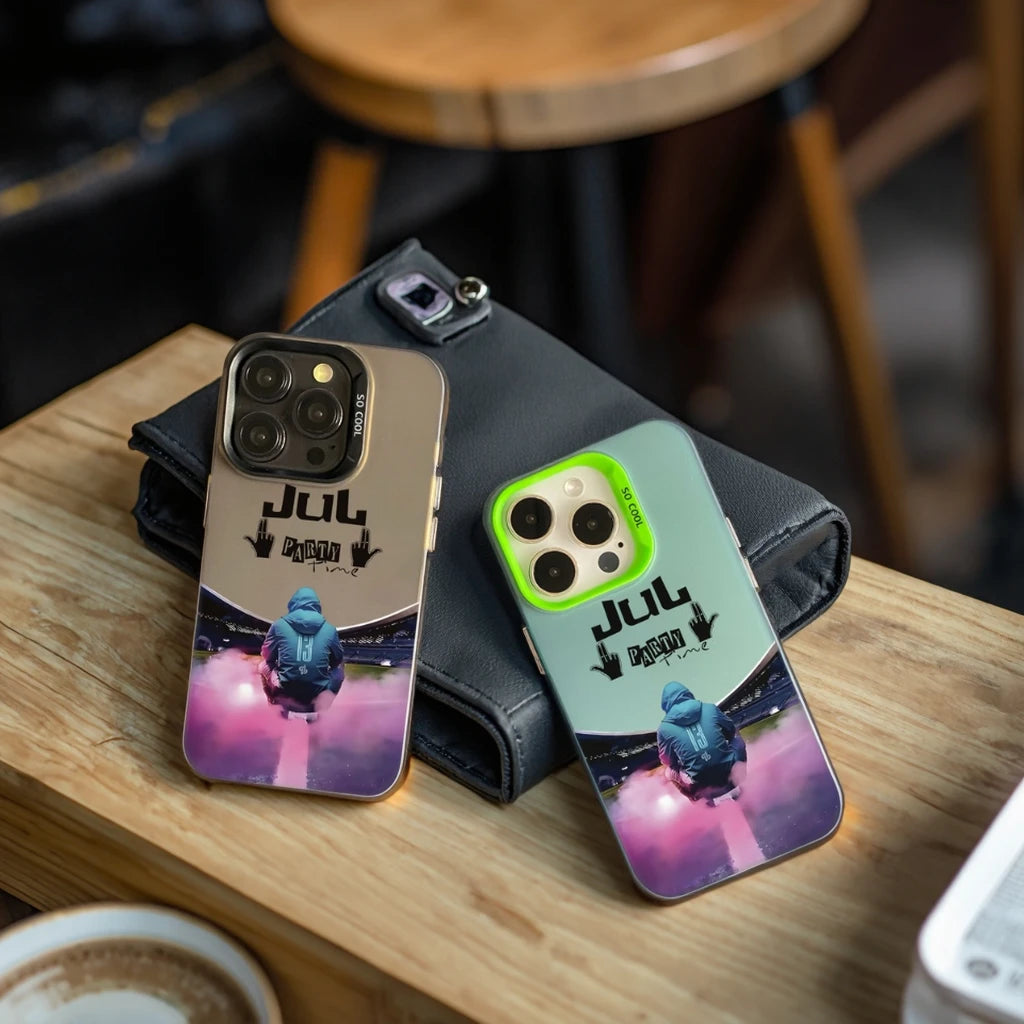 Coque Jul Electroplate iPhone XS / XR / 13 Mini / 15 Plus / 16 Pro Max – Design unique impression UV