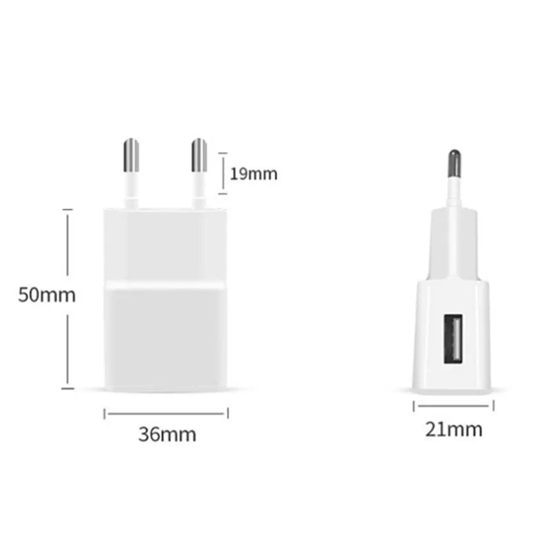 Chargeur USB 5V 1A/2A – Charge rapide compatible iPhone & Android