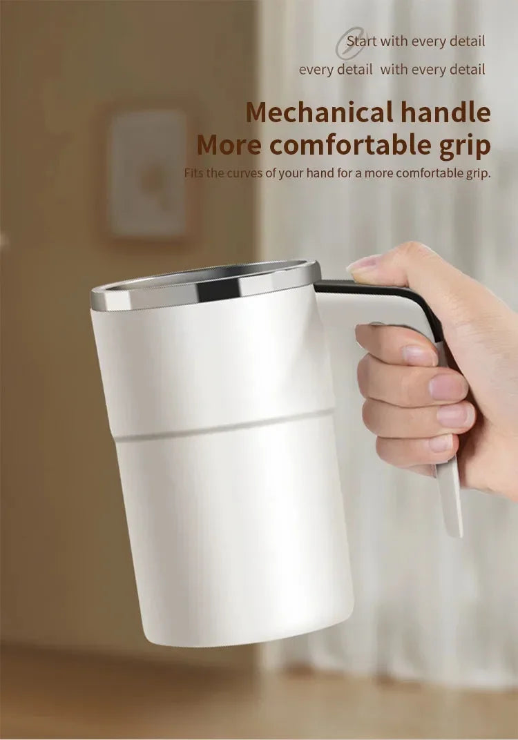 Automatic Self Stirring Magnetic Mug with LCD Screen Coffee Milk Stainless Steel Mixing Cup USB Rechargeable Smart Thermal Cups