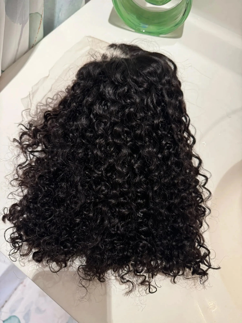 220 % Perruque bob bouclée Cheveux humains 4C Bords crépus Perruque Bob courte Vague profonde Perruques 13x4 Bob Lace Frontal