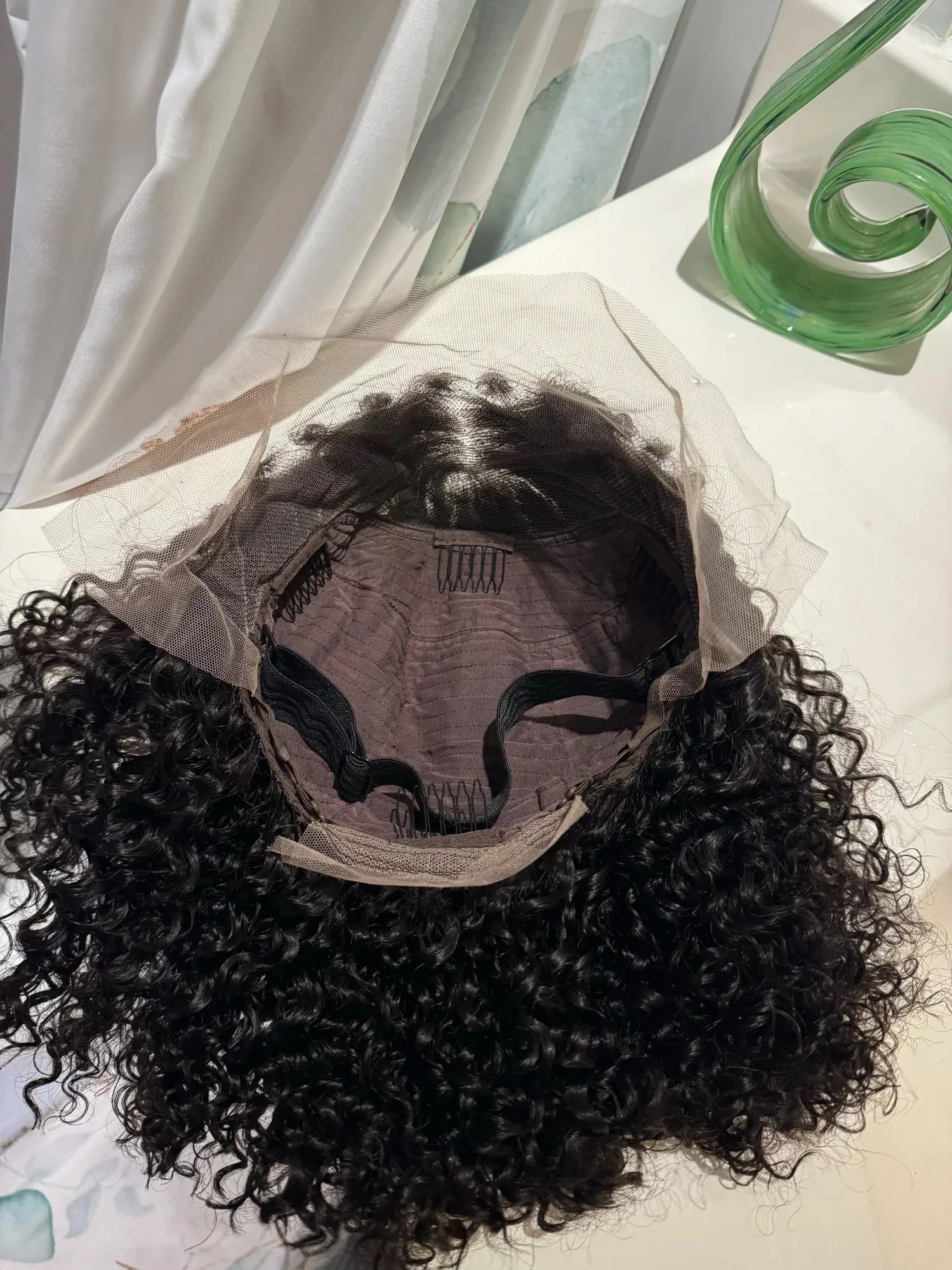 220 % Perruque bob bouclée Cheveux humains 4C Bords crépus Perruque Bob courte Vague profonde Perruques 13x4 Bob Lace Frontal
