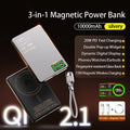 Batterie externe magnétique QI 2.1 avec charge rapide sans fil, portable, compatible iPhone 12 à 17 Pro, Apple Watch et AirPods, capacité 5000/10000 mAh.